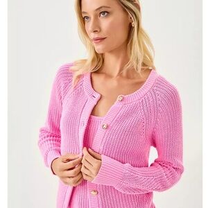 Lilly Pulitzer Bristow Pink Cardigan Sweater
